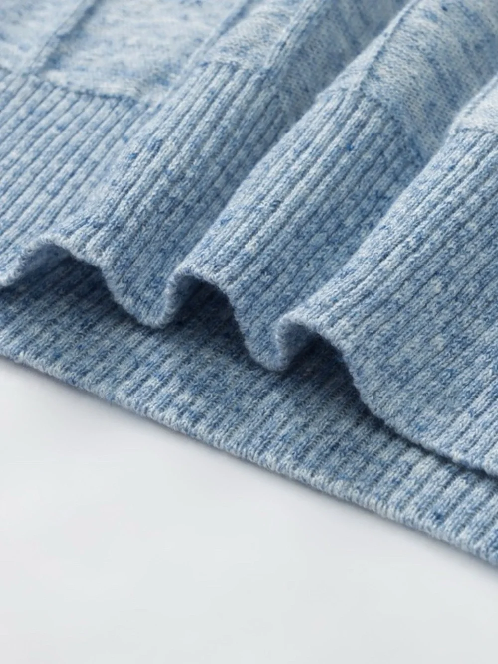 Loro Piana Sky Blue Short-Sleeve Crewneck Sweater